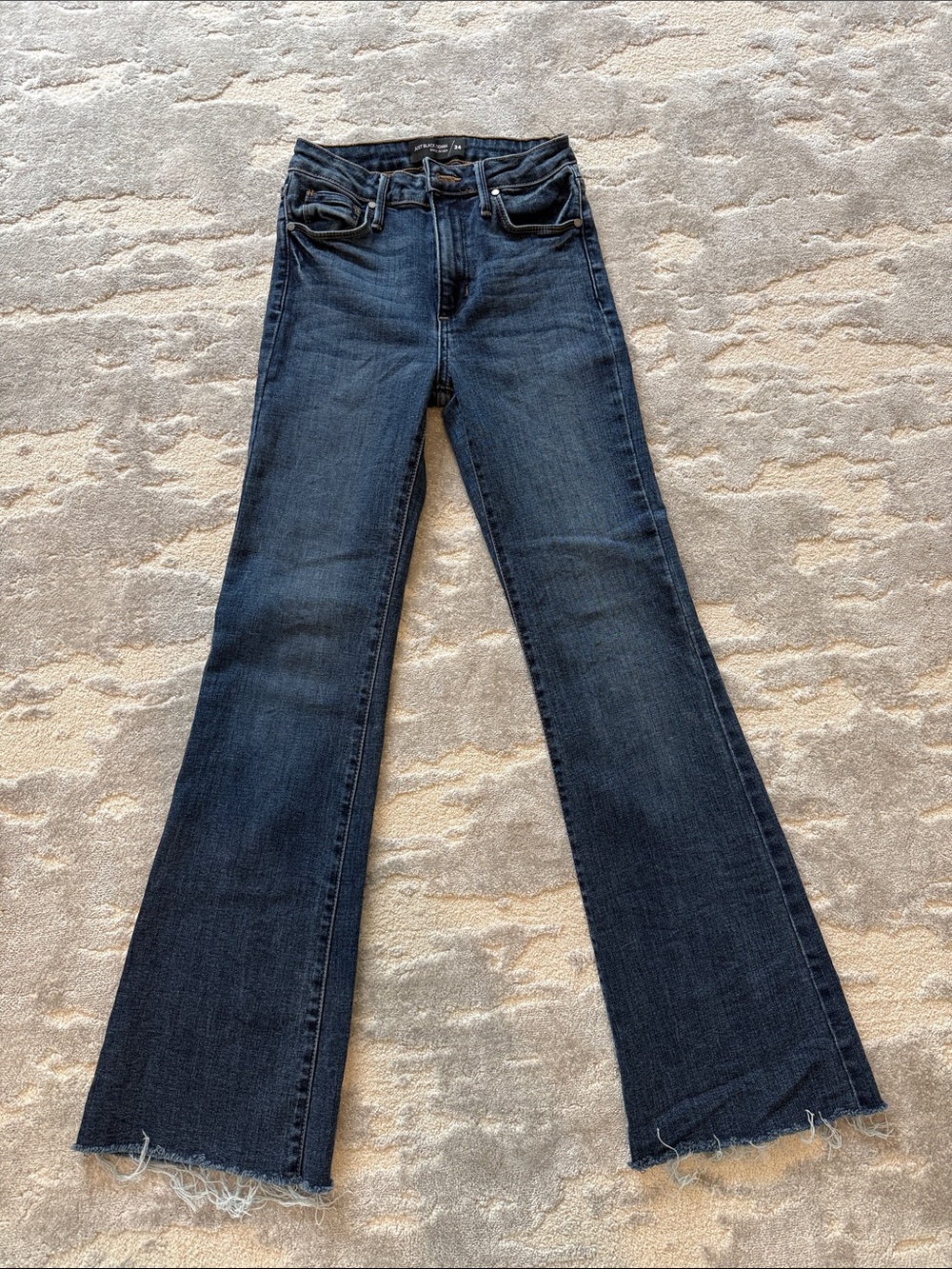 Just Black Dark Indigo Flare Jeans